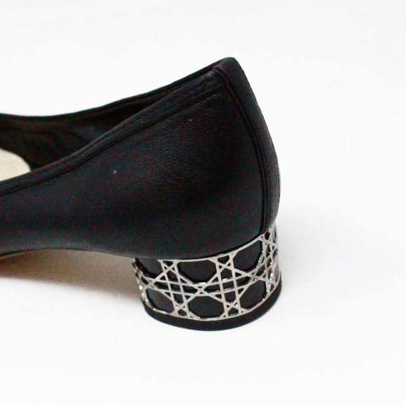 CHRISTIAN DIOR #43097 Black Leather Rounded Loafers (US 10 EU 40) - Picture 5 of 9